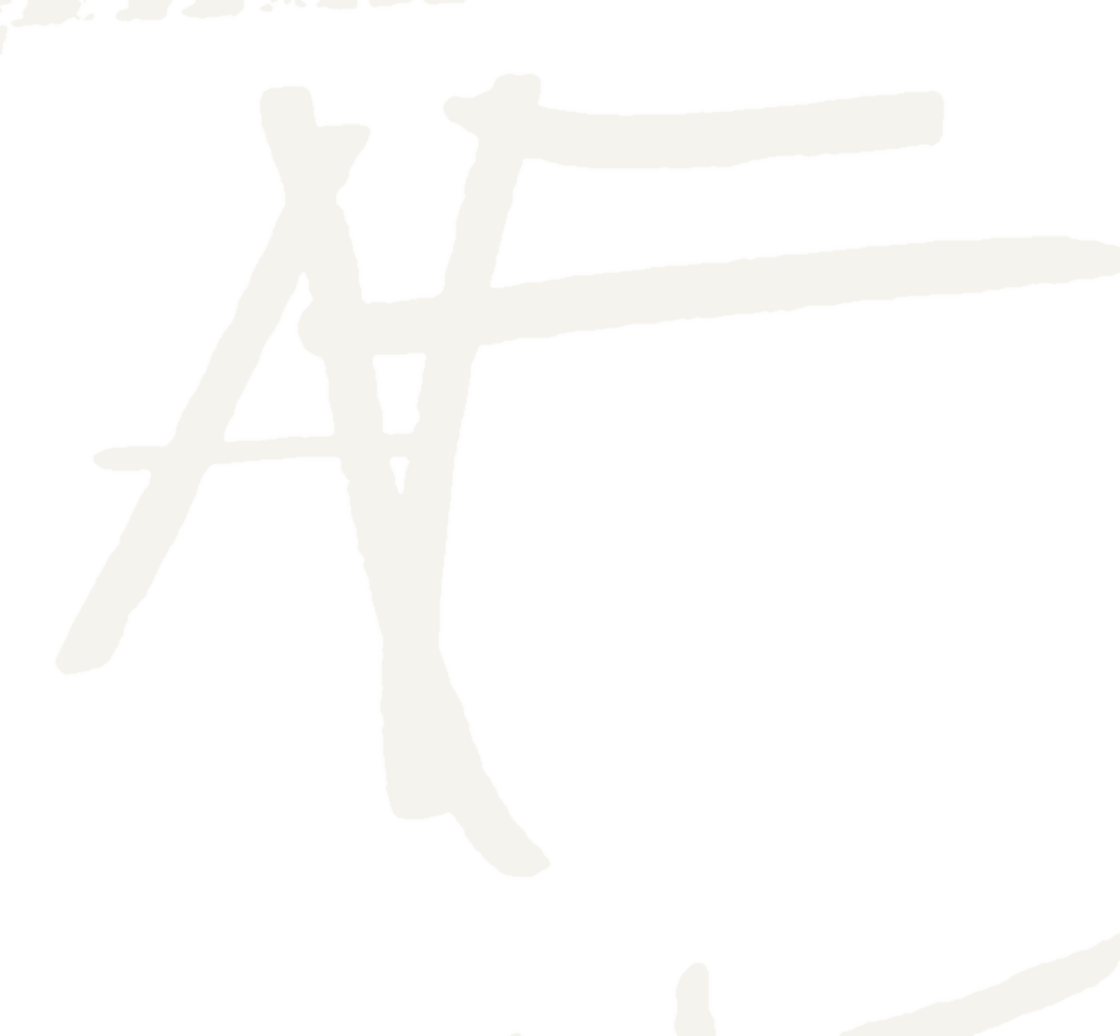 Hand-drawn AF monogram
